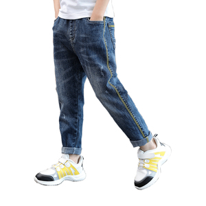 4-11 Years Fashion Children boy Pant Denim Clothing Long Trousers Casual Bottoms Bowboy kids Jeans