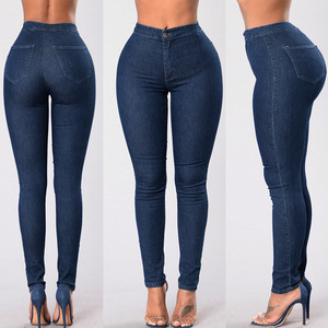 South American European style high quality trousers stretch denim pants pencil pants