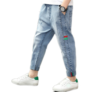 4-11 Years Children boy jeans Casual Bottoms Bowboy kids pant Denim Long Trousers jeans