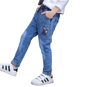 4-11 Years Children Pant Denim Clothing Long Trousers Boy Casual Bottoms Bowboy Kids Boys Jeans Pant