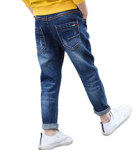 4-11 Years Fashion boy Children Pant Denim Long Trousers Clothing Casual Bottoms Bowboy kids Jeans