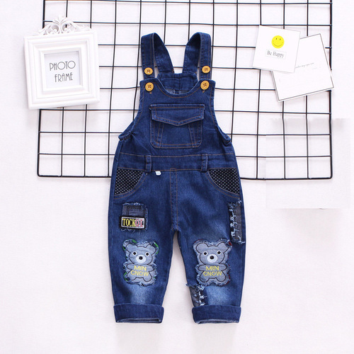Boys baby children's overalls, jeans, children's clothes, baby clothes